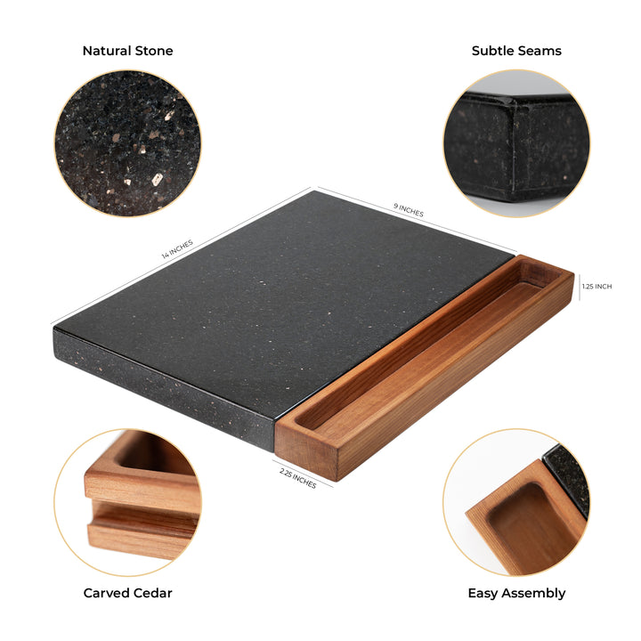 CHEESE/CHARCUTERIE BOARD | Black Galaxy | 14 x 11