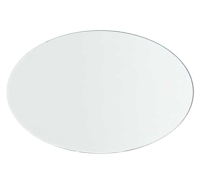 GLASS TABLETOP | Oval | 24"L 48"W 1/2"Thick