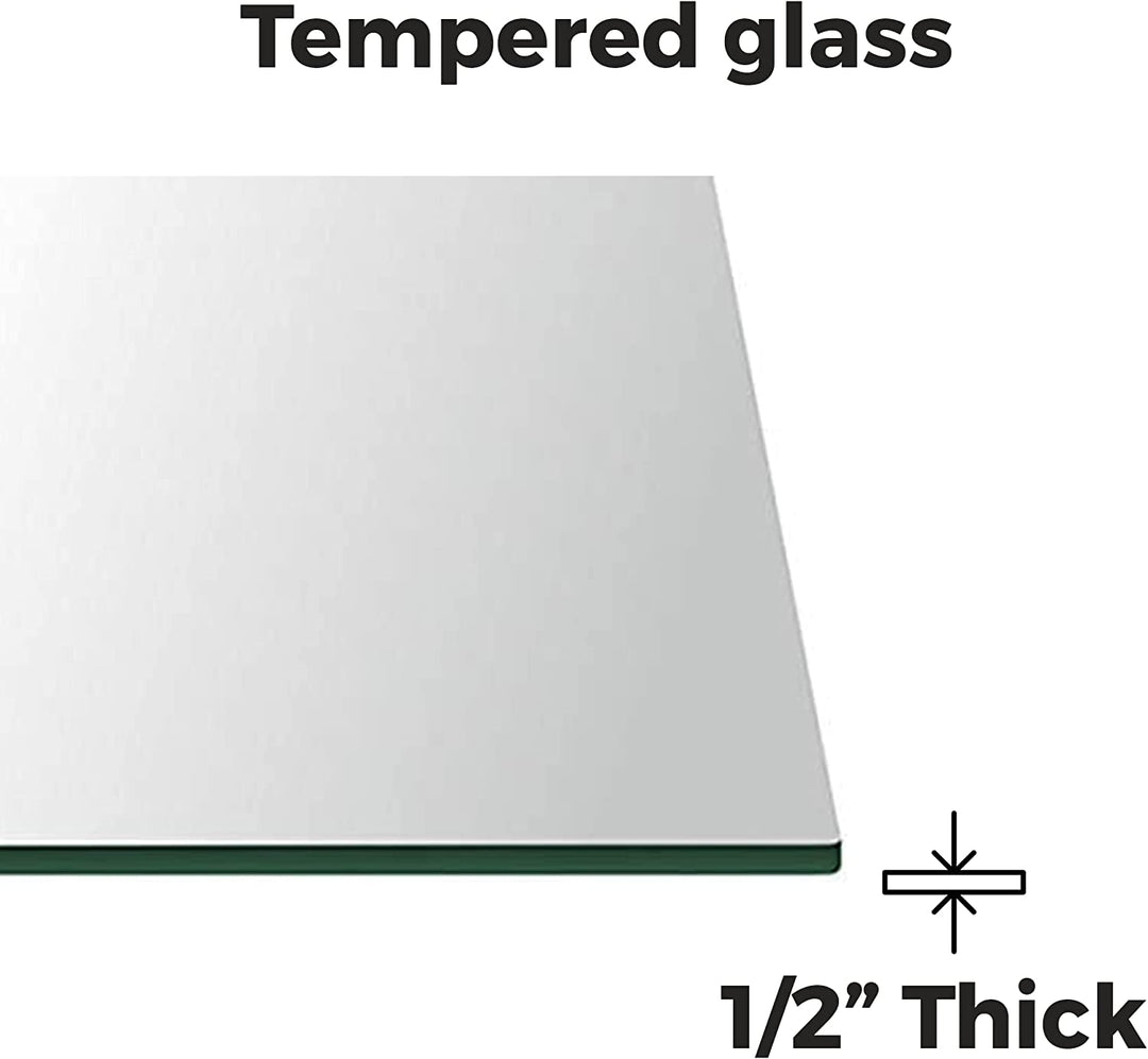 GLASS TABLETOP | Square | 36"L 36"W 1/2"Thick