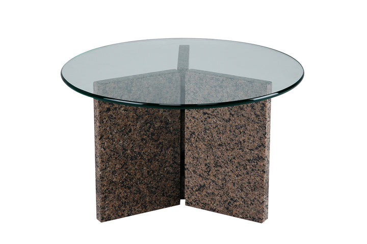 END TABLE | Y Base Round | 24"L 24"W 14"H