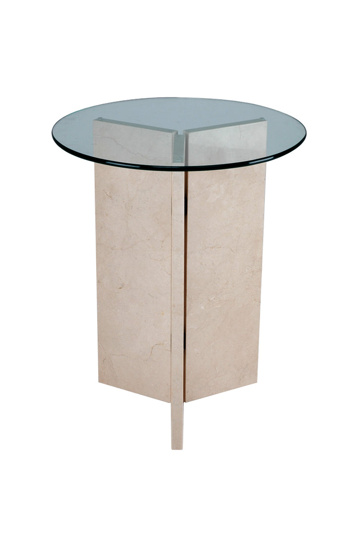 PEDESTAL TABLE | Y Base Round | 24"L 24"W 28"H