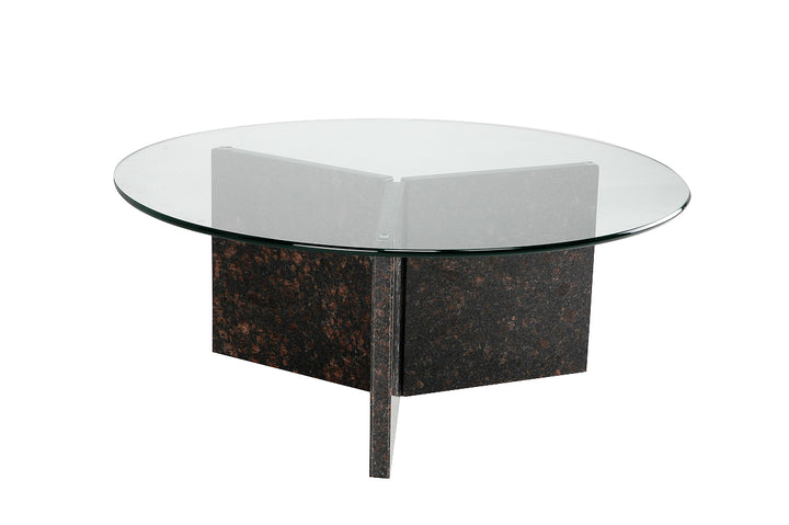 COFFEE TABLE | Y Base Round | 36"L 36"W 14"H