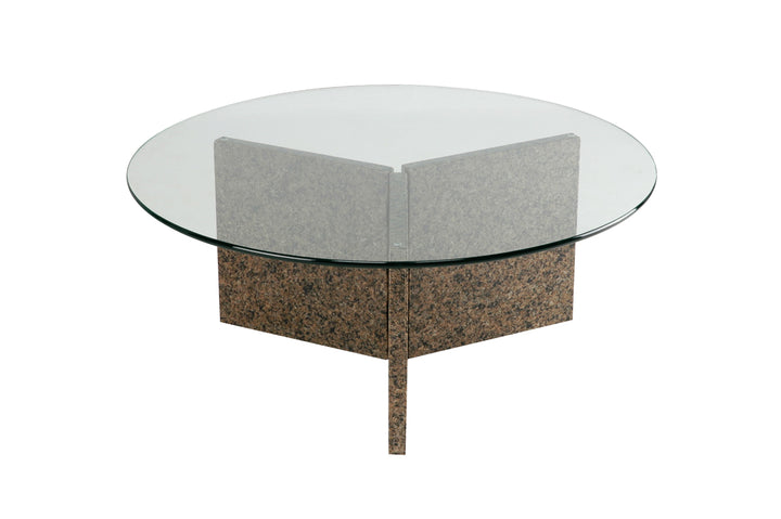 COFFEE TABLE | Y Base Round | 36"L 36"W 14"H