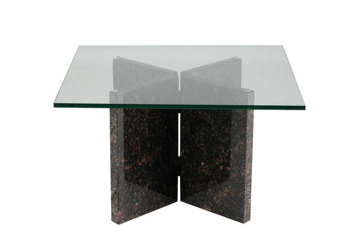 END TABLE | X Base Square | 24"L 24"W 14"H